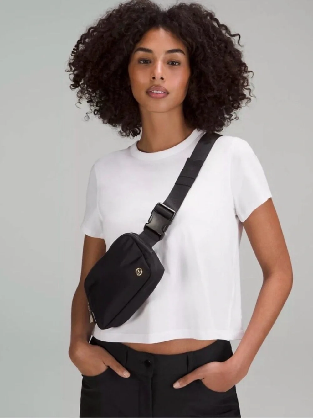 lululemon athletica Black Crossbody Belt Bag